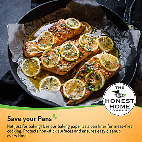 The Honest Home Company Baking Paper - Food Grade, 100% Wood Pulp, Non-Sticky, 9 M, 1 pc