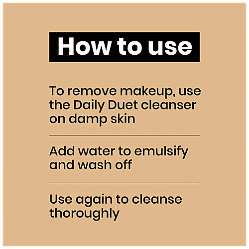 Foxtale The Daily Duet Hydrating Cleanser - Cleanses Deeply, Removes Makeup, 100 ml  