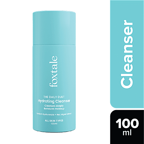 Foxtale The Daily Duet Hydrating Cleanser - Cleanses Deeply, Removes Makeup, 100 ml  