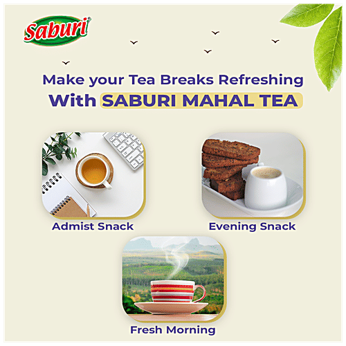Saburi Exclusive Mahal Tea - Strong & Refreshing Taste, 250 g  