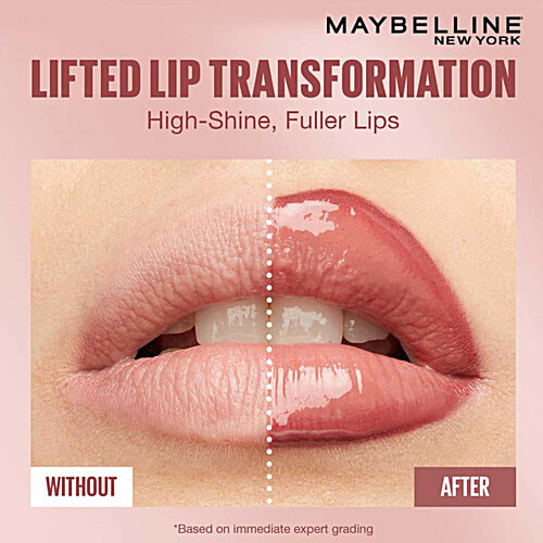 Maybelline New York Lifter Gloss - Moisturizing, Tinted Lip Gloss, With Hyaluronic Acid, Non-Sticky Formula, 5.4 ml Topaz 