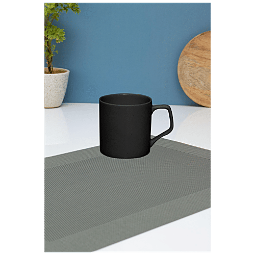 Buy Claycraft Ceramic Coffee Mug Director Plain Black, Microwave