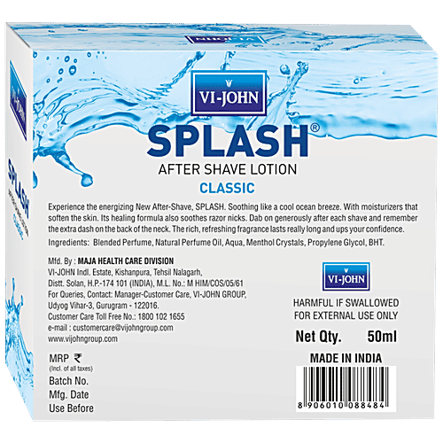 Buy VIJOHN After Shave Lotion Splash Classic Online at Best Price of