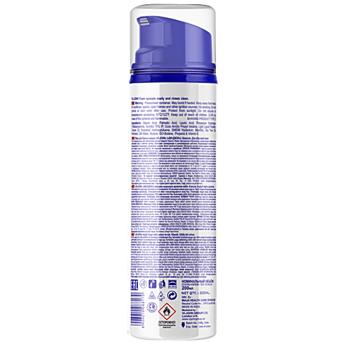 VI-JOHN Shaving Foam Classic For Regular Skin - Vitamin E Enriched With Tea Tree Oil, 200 ml