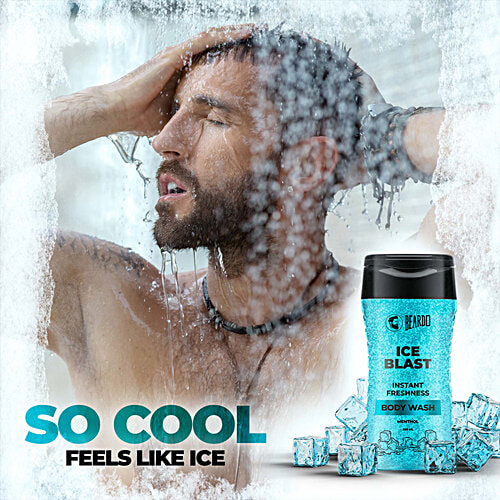 Beardo Ice Blast Body Wash - Instant Freshness, With Menthol, For Men, 200 ml  