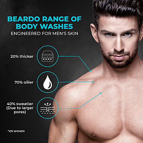 Beardo Ice Blast Body Wash - Instant Freshness, With Menthol, For Men, 200 ml  