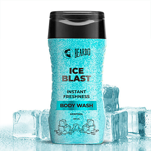 Beardo Ice Blast Body Wash - Instant Freshness, With Menthol, For Men, 200 ml  
