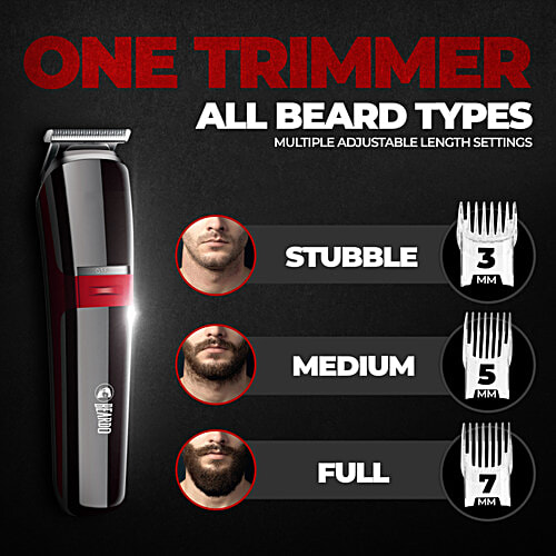 Beardo Ape-X 3-In-1 Multipurpose Trimmer Grooming Kit For Men - USB Charge, 120 g  Trimmer, Shaver, Ear & Nose Trimmer, Stainless Steel self-sharpening blades