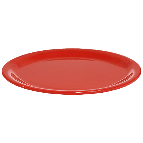 Buy Dinewell Round Dinner Plate Red, Melamine, Dishwasher Safe Online