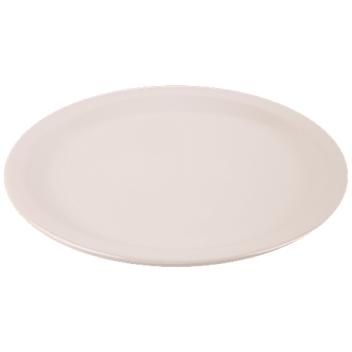 Buy Dinewell Round Dinner Plate White, Melamine, Dishwasher Safe