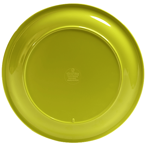 Buy Dinewell Round Dinner Plate Green, Melamine, Dishwasher Safe