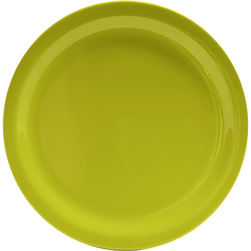 Buy Dinewell Round Dinner Plate Green, Melamine, Dishwasher Safe