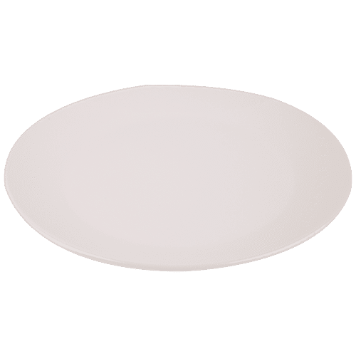 Buy Dinewell Eco Urmi Dinner Plate Round White, Melamine, Dishwasher