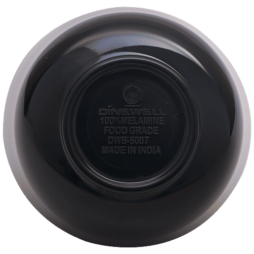Buy Dinewell Veg Bowl Black, Round, Melamine, BPA Free Online at Best