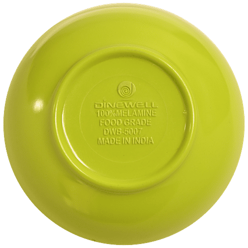 Buy Dinewell Veg Bowl Round Green, Melamine, Dishwasher Safe, BPA