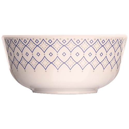 Buy Dinewell Veg Bowl Blue Diamond, Round, Melamine, Dishwasher Safe