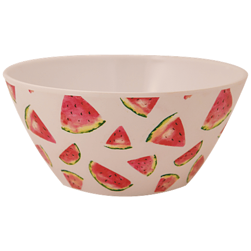 Buy Dinewell Round Multipurpose Bowl 4 Fruit Designs, Melamine