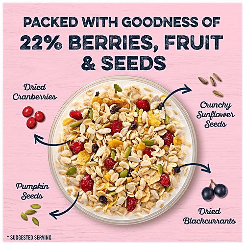 Buy Quaker Oats Muesli Berries & Seeds, High In Protein Online at