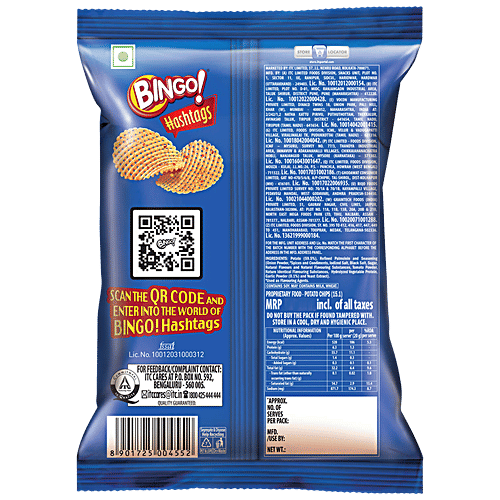 Buy Bingo Hashtags Spicy Masala, Unique Flavour, Crispy Online at