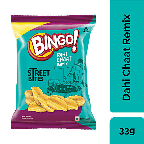 Buy Bingo! Street Bites Dahi Chaat Remix, Unique Flavour, Crispy Online at Best Price of Rs 10