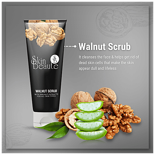 Skin Beaute Skin Walnut Scrub - Removes Dead Skin Cells, Tightens Sluggish Skin, 40 g  