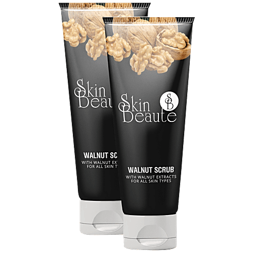 Skin Beaute Skin Walnut Scrub - Removes Dead Skin Cells, Tightens Sluggish Skin, 40 g  
