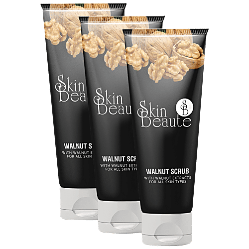 Skin Beaute Skin Walnut Scrub - Removes Dead Skin Cells, Tightens Sluggish Skin, 40 g  