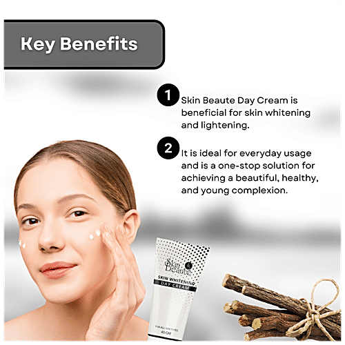 Skin Beaute Skin Whitening Day Cream - Nourish & Protect Skin, For Healthy, Young Complexion, 40 g