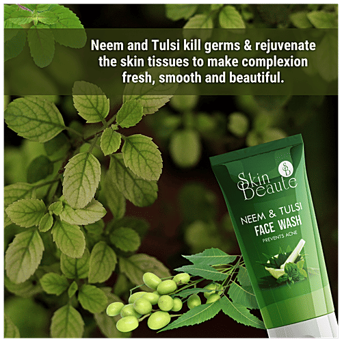 Buy Skin Beaute Neem & Tulsi Face Wash Prevents Acne, Refreshes Face Online at Best Price of