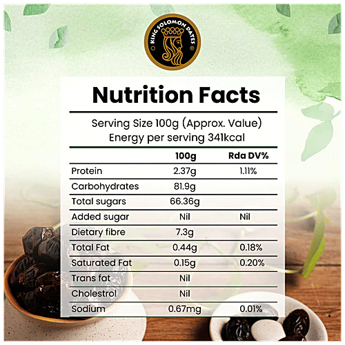 King Solomon Dates Medjoul Natural - No Artificial Flavours, Sweet, 500 g  
