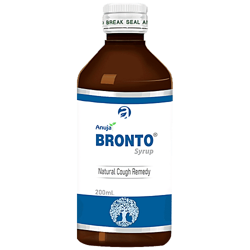 Anuja Herbaceuticals Bronto Syrup - Controls Cough & Respiratory Mucosa, Reduces Irritation, 200 ml  
