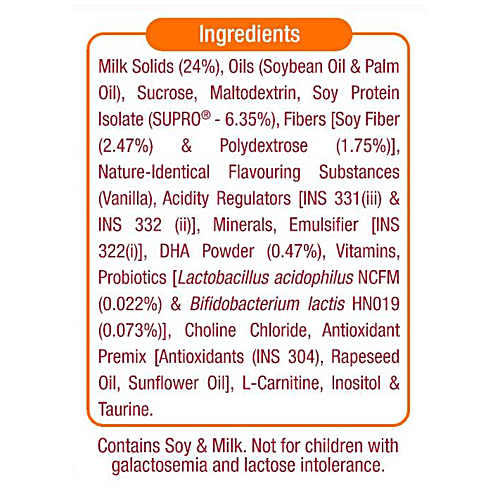 Groviva Wholesome Child Nutrition For Growth & Development - Vanilla, High Protein With DHA, 400 g  