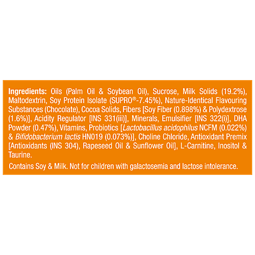 Groviva Wholesome Child Nutrition For Growth & Development - Chocolate, High Protein With DHA, 750 g (2 Units x 375 g Each) 