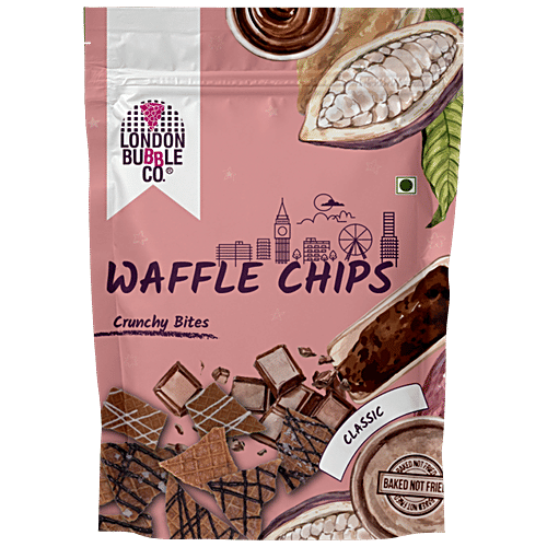 Buy LONDON BUBBLE CO Waffle Chips Classic, Baked, Eggless, Light