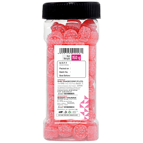 Candzey Rose Mint Candy - Hard-Boiled, Sweet, 150 g  