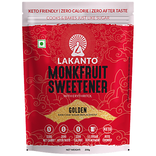 Buy LAKANTO Monk Fruit Sweetener With Erythritol Golden, Keto