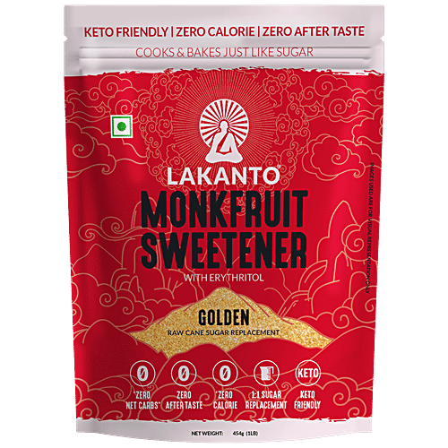 Buy LAKANTO Monk Fruit Sweetener With Erythritol Golden, Keto