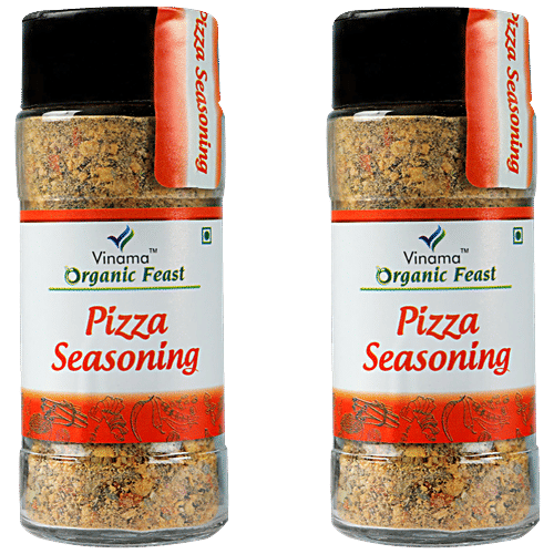 Vinama Organic Feast Pizza Seasoning - Unique Flavour & Taste, 50 g  