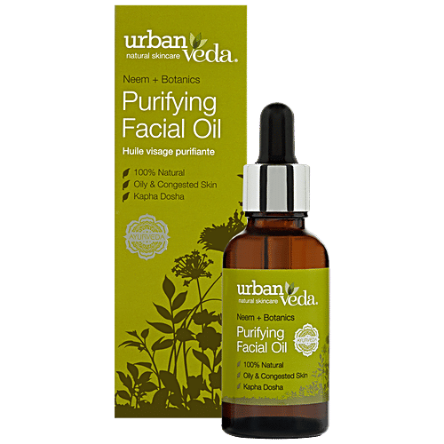 Buy Urban Veda Purifying Ayurvedic Facial Oil Neem + Botanics, Oily