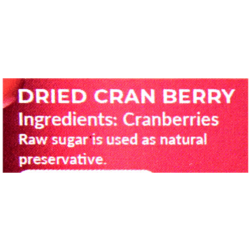 Kitchen Grocery Dried Cranberry - Low In Calorie, No Preservatives, 100 g (Get 10 g Extra) 