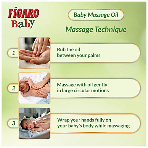 Buy Figaro Baby Massage Oil Goodness Of Olive Oil & Vitamin E, Herbal