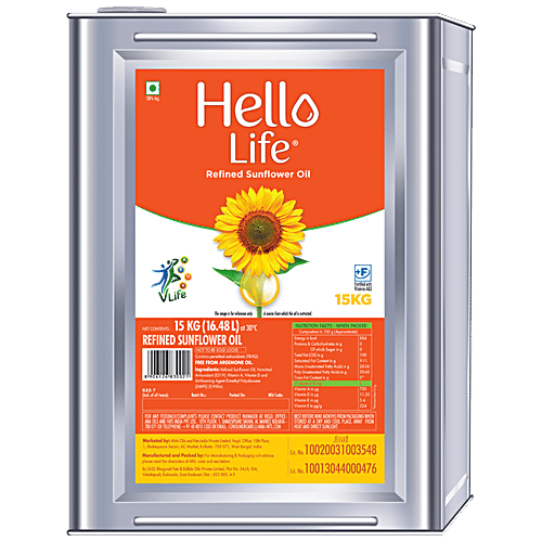 Buy Hello Life Refined Sunflower Oil Online at Best Price of Rs 2117.36