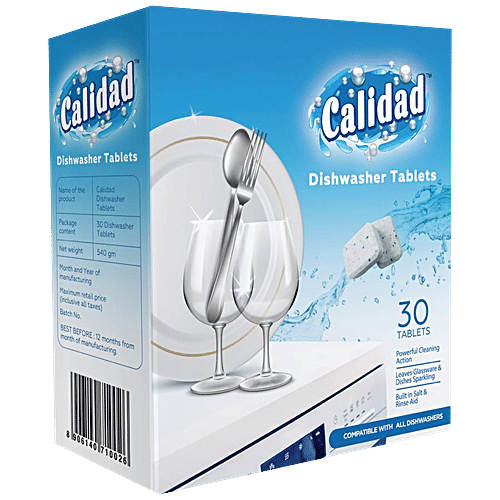 Buy CALIDAD Dishwasher Tablets For Sparkling Utensils Online at Best