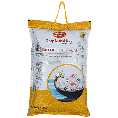 Buy Roop Mahal Exotic Old Malai Basmati Rice High In Nutrition, Grain