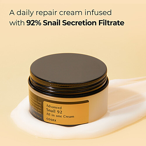 CosRx Advanced Snail 92 All In One Cream - Prevents Breakouts, For Healthy, Glowing Skin, 100 ml  