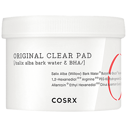 CosRx One Step Original Clear Pad - Exfoliating & Hydrating, Controls Sebum, 70 pcs  
