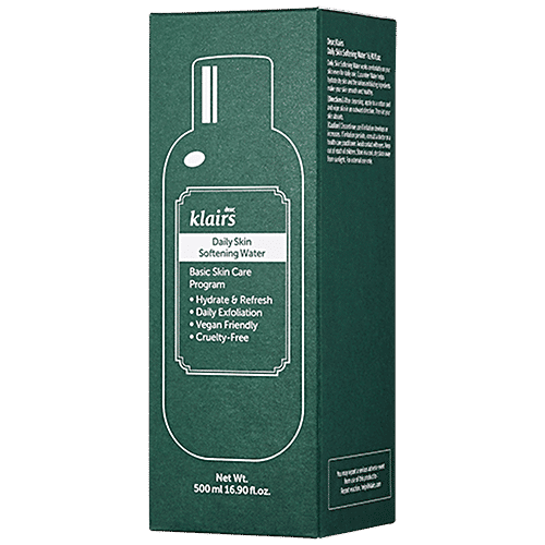 Klairs Daily Skin Softening Water - Hydrating & Refreshing, Vegan, Cruelty Free, 500 ml