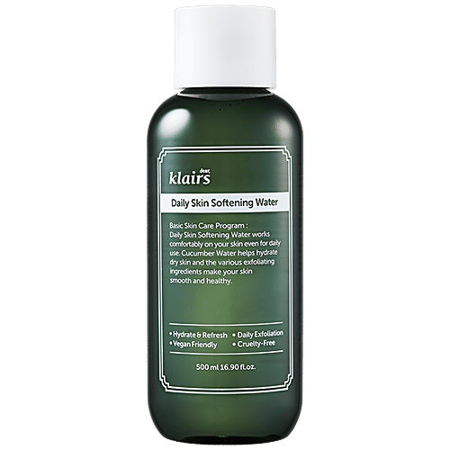 Klairs Daily Skin Softening Water - Hydrating & Refreshing, Vegan, Cruelty Free, 500 ml