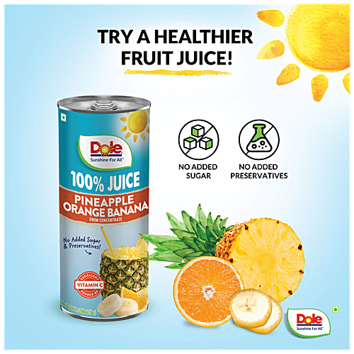 Buy DOLE Pineapple Orange Banana 100 Juice From Concentrate, No