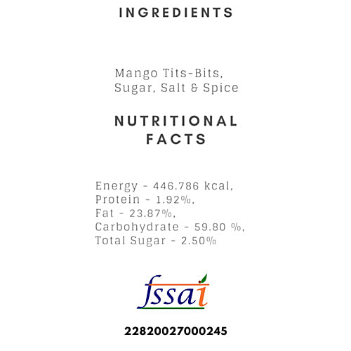 Jolkhabar Mango Pickle - Aam Er Aachar, 200 g Glass Bottle Handmade